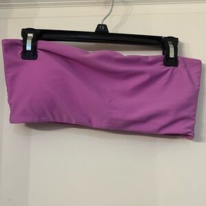 Size Large bandeau top with high waisted cheeky bottoms